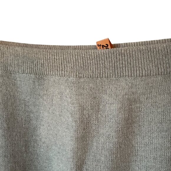 Eileen Fisher The Icons Washable Wool Crepe Pencil  Knee Skirt Sea Salt Neutral - Picture 8 of 16